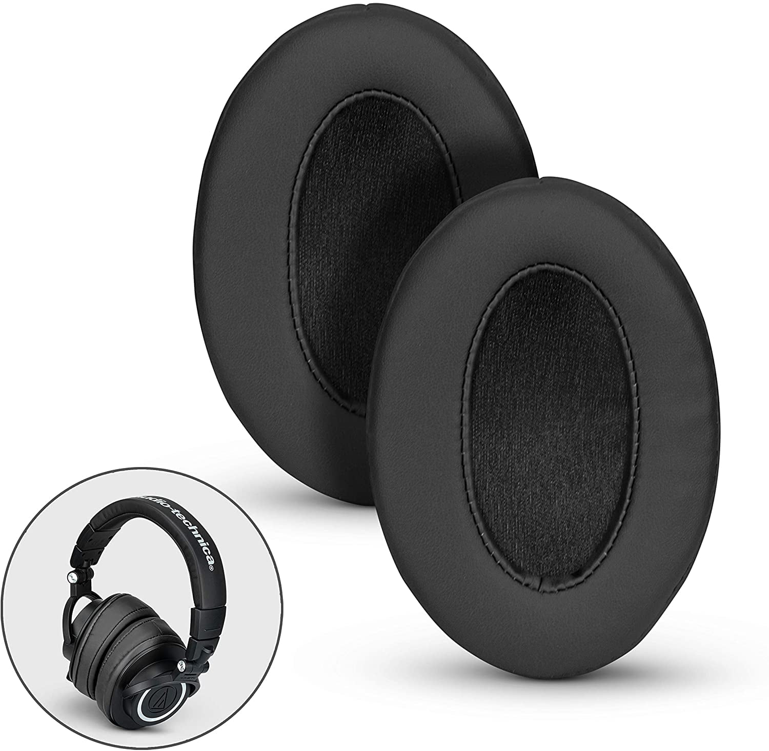 Brainwavz Angled Memory Foam Earpad Black Pleather Suitable for