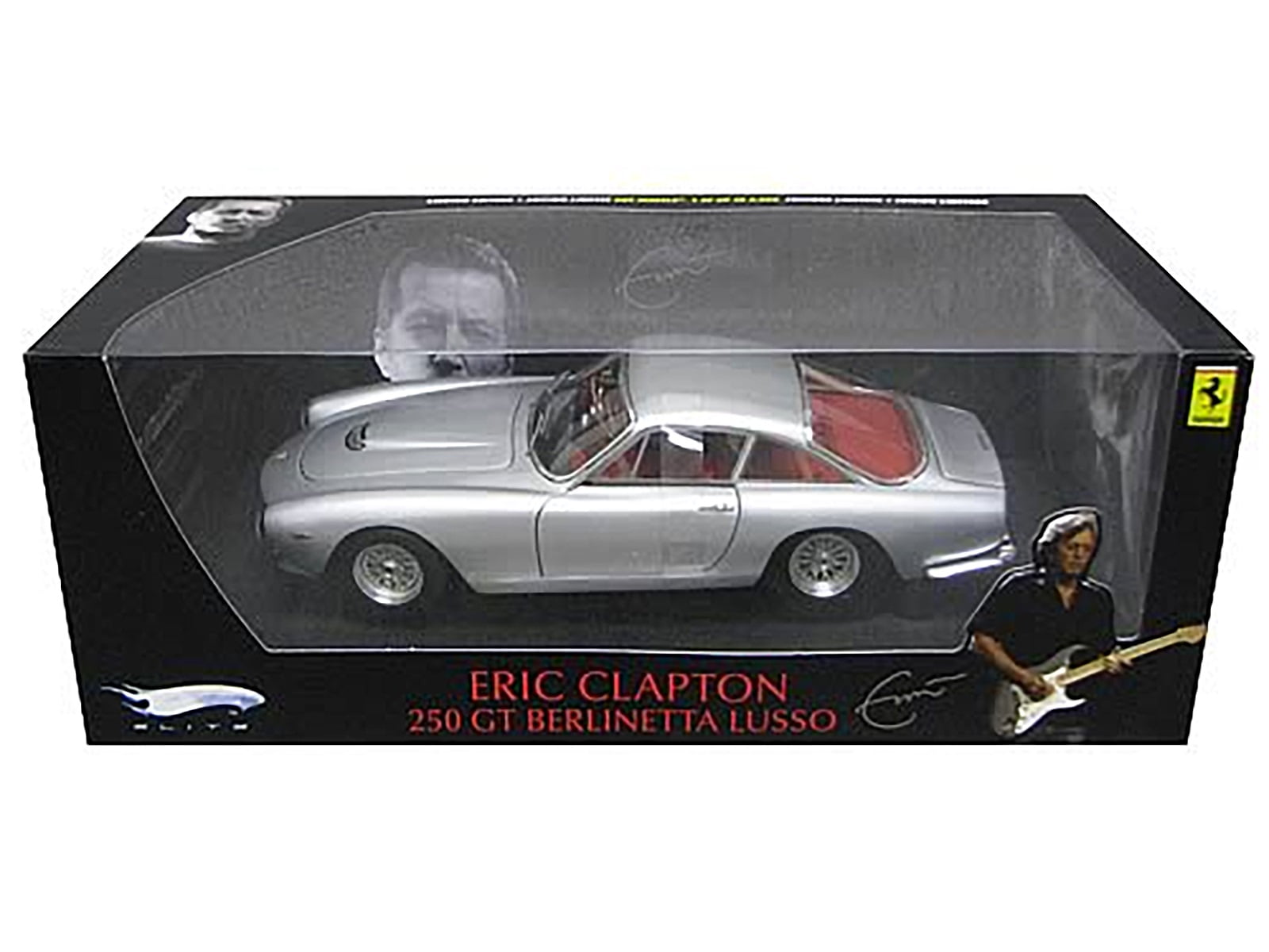 Ferrari 250 Gt Berlinetta Lusso Rhd Eric Clapton's Car Silver W/ Red  Interior elite Edition 1/18 Diecast Model Car Hot Wheels : Target