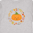 thumbnail image 4 of Inktastic Thanksgiving Wreath Autumn Fall Pumpkin Boys or Girls Long Sleeve Toddler T-Shirt, 4 of 5