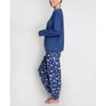 thumbnail image 2 of Hanes Women's and Women's Plus Long Sleeve Top and Pajama Jogger Pants, 2pc Set, 2 of 4