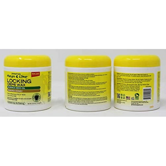 Jamaican Mango & Lime Locking Creme Wax Mango 6 Ounce (Pack of 1)