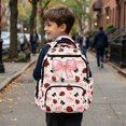 thumbnail image 3 of HUIACONG Ladybug Bow School Backpack for Boys Girls Ages 6-18 Water Resistant Multi Pocket Padded Adjustable Straps Large Capacity Bookbag for Elementary Middle High School Daily Use, 3 of 7