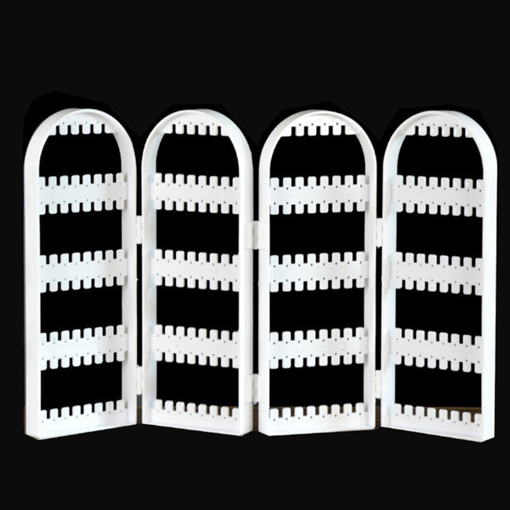 Earring Holder Organizer, 5 Tiers Stud Earring Organizer, 2/3/4 Doors Foldable Necklace Organizer Jewelry Holder, Earring Display Stands for Selling