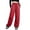 Red, variant on Women's Straight Leg Waterproof Hiking Cargo Pants with Zipper Pockets and Drawstring Hem, Outdoor Climbing Trousers for Trail or Fishing, Breathable and Tough Red XXL