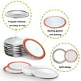 thumbnail image 4 of Mason Jar Lids Wide Canning Lids for Ball, Kerr Jars - 24-Count Split-Type with Leak proof & Airtight Seal Features, Metal Mason Jar Lids for Canning - Food Grade Material, Silver/86 MM, 4 of 5