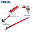 thumbnail image 3 of Unique Bargains 1 Pair Aluminum Alloy 6"-8" 150mm Car Front Bumper Lip Splitter Strut Rod Tie Support Bars Red, 3 of 6