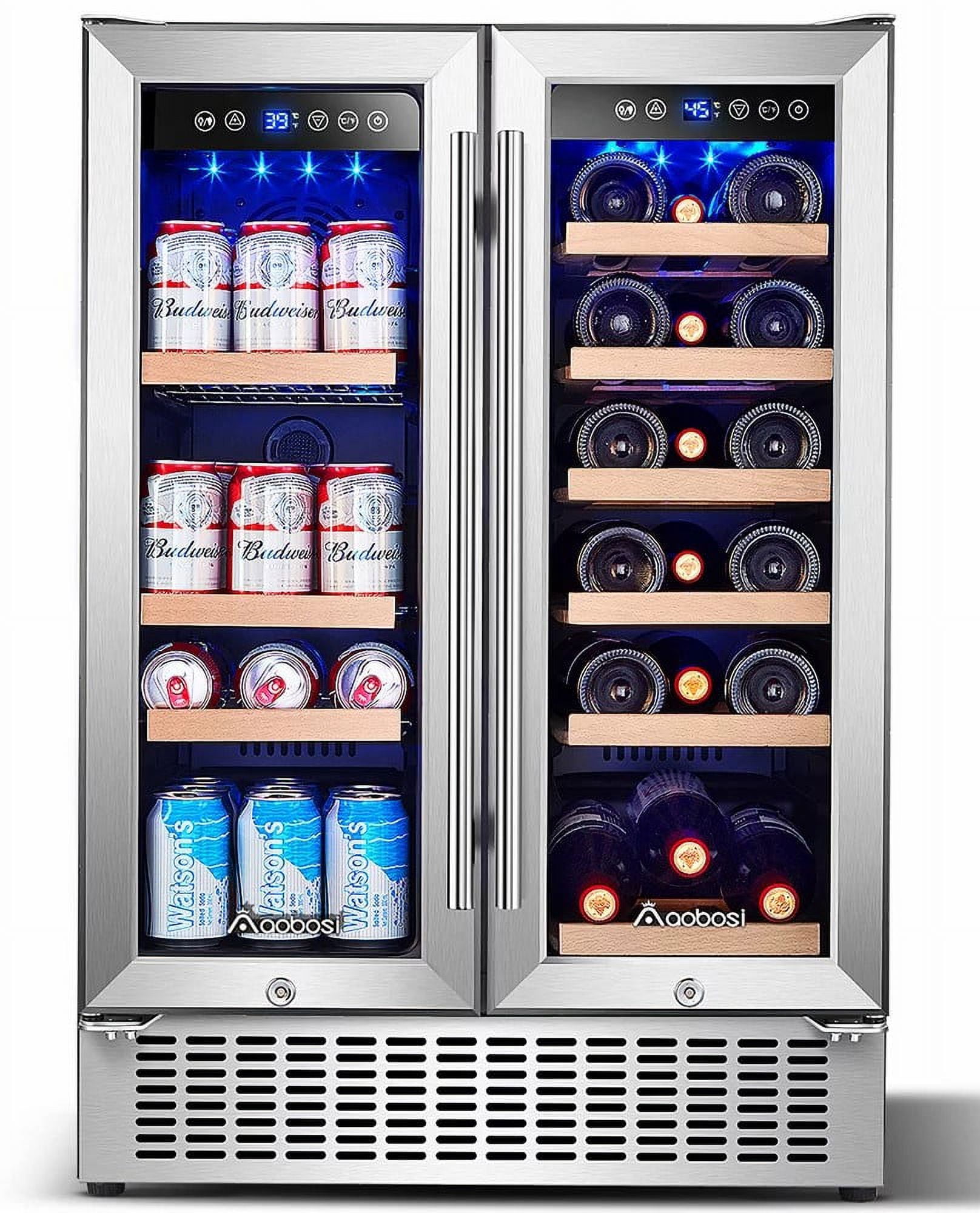 Edendirect 24 in. Beverage Refrigerator 18-Bottle Wine and 66-Can