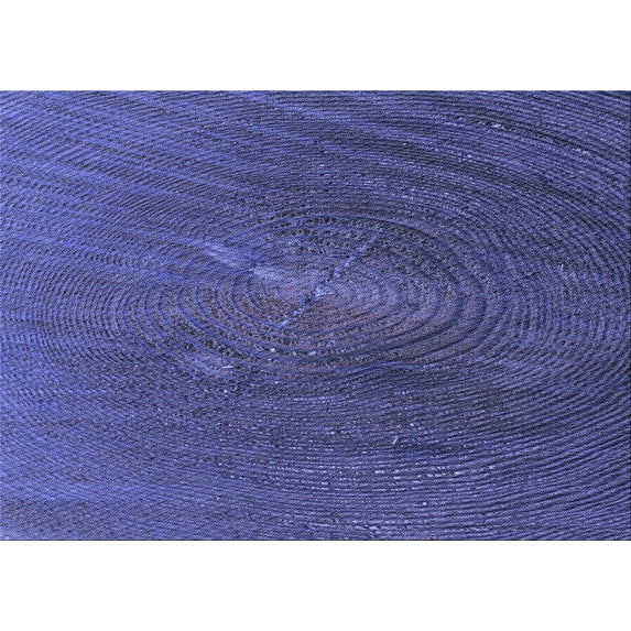 Ahgly Company Indoor Rectangle Patterned DarkSlate Blue Purple Area Rugs, 6' x 9'