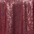 thumbnail image 6 of Efavormart LUXURY Sequin Square Tablecloth Overlay 72" x 72"-Burgundy Square Tablecloth Cover For Wedding Party Event Banquet, 6 of 10