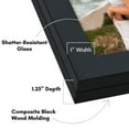 thumbnail image 3 of Americanflat 8x10 Picture Frame with Shatter-Resistant Glass Storage Quick Change Frames Holds Photos - Black, 3 of 8