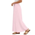 thumbnail image 2 of TaTaai Women's High Waist Maxi Skirt Solid Color Tie Detail Hollow Out Long Skirt Tiered Ruffle Hem Boho Summer Skirt Gift, 2 of 8