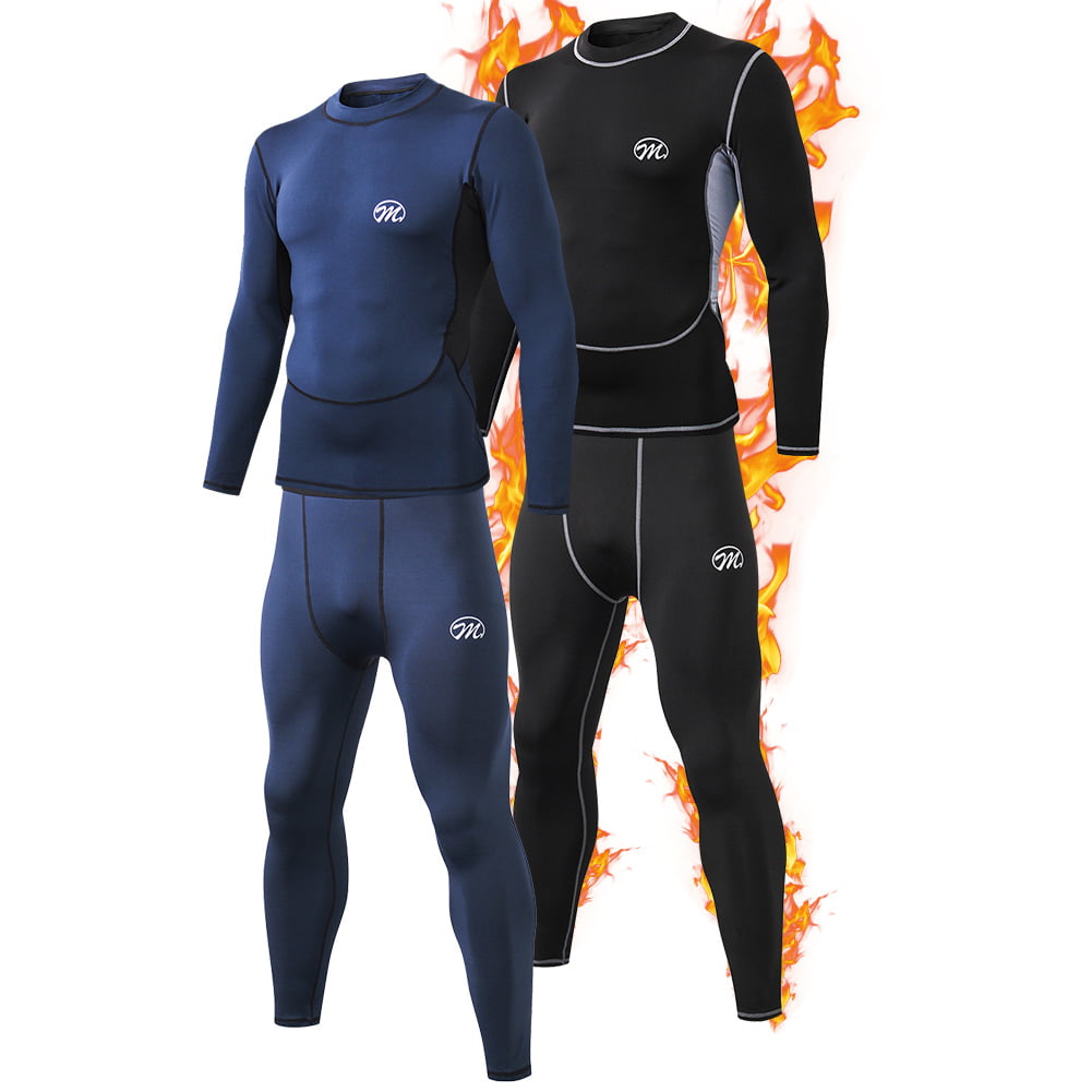 Mens Base Layer Thermal T Shirt and Long John Quick Dry Anti Sweat Ski Winter 