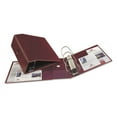 thumbnail image 3 of Heavy-Duty Non-View Binder With Durahinge, Three Locking One Touch Ezd Rings And Thumb Notch, 5" Capacity, 11 X 8.5, Maroon | Bundle of 5 Each, 3 of 5
