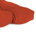 thumbnail image 4 of Jordan Manufacturing Sunbrella 44" x 18" Canvas Terracotta Red Solid Rectangular Tufted Contoured Outdoor Wicker Settee Bench Cushion, 4 of 11