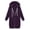 #5-Purple, variant on Patlollav Winter Womens Coats Plus Size Long Sleeve Thickening and Fleece Zipper Pocket Hooded Long Sweater
