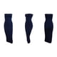 thumbnail image 3 of Vestido de tubo con cuello barco para mujer Vestido de verano sin mangas de color sólido, azul oscuro, L sidaley AP1097-18B, 3 of 7