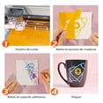 thumbnail image 3 of Vinilo Adhesivo para M&aacute;quina Cricut, 31PCS, 30.5 * 30.5CM, Vinilo Autoadhesivo Brillante para Envolver Tazas, Manualidades Siluetas, Decoraci&oacute;n Muebles y Ventanas, 3 of 7