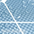 thumbnail image 6 of Shower Curtain Geometric Shower Curtain with Heavy Duty Waffle Weave Water Repellent Fabric Cloth Shower Curtain for Bathroom Showers Hotels, 72"x72", Light Blue, 6 of 6