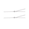 thumbnail image 3 of Time and Tru Silvertone Rolo Chain 2 Row Initial "M" Pendant Necklace, 3 of 6