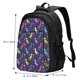 thumbnail image 5 of Fotbe Colorful Dinosaur Mochila con Estampado y Puerto USB para Hombre y Mujer, Mochila Antirrobo, Mochila de Viaje, Mochila Escolar, Mochila Universitaria, 5 of 7