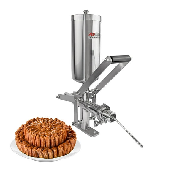 ALDKitchen Churro Filler | Commercial Cream Filling Machine | Stainless Steel Churro Stuffer | 5 L | Manual Control