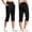 Black, variant on Womens Pull on Capri Pants with 4 Pockets Wide Waistband High Waisted Stretch Workout Yoga Split Capris, Beige XL,M,Green