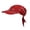 Red, variant on Women's Paisley Print Bandana Cap With Brim Retro Cotton Sun Protection Turban Wrap Adjustable Casual Baseball Style Headwear