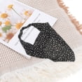 thumbnail image 6 of Unique Bargains 1pc Stylish Ditsy Floral Headwrap 9.25''x8.86'' Black, 6 of 6