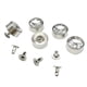 thumbnail image 4 of 5 Juegos de Remaches de cristal Sunnimix Tachuelas Punk 12 mm Blanco, 4 of 8