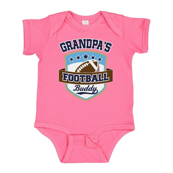 Inktastic Grandpa Football Buddy Boys or Girls Baby Bodysuit