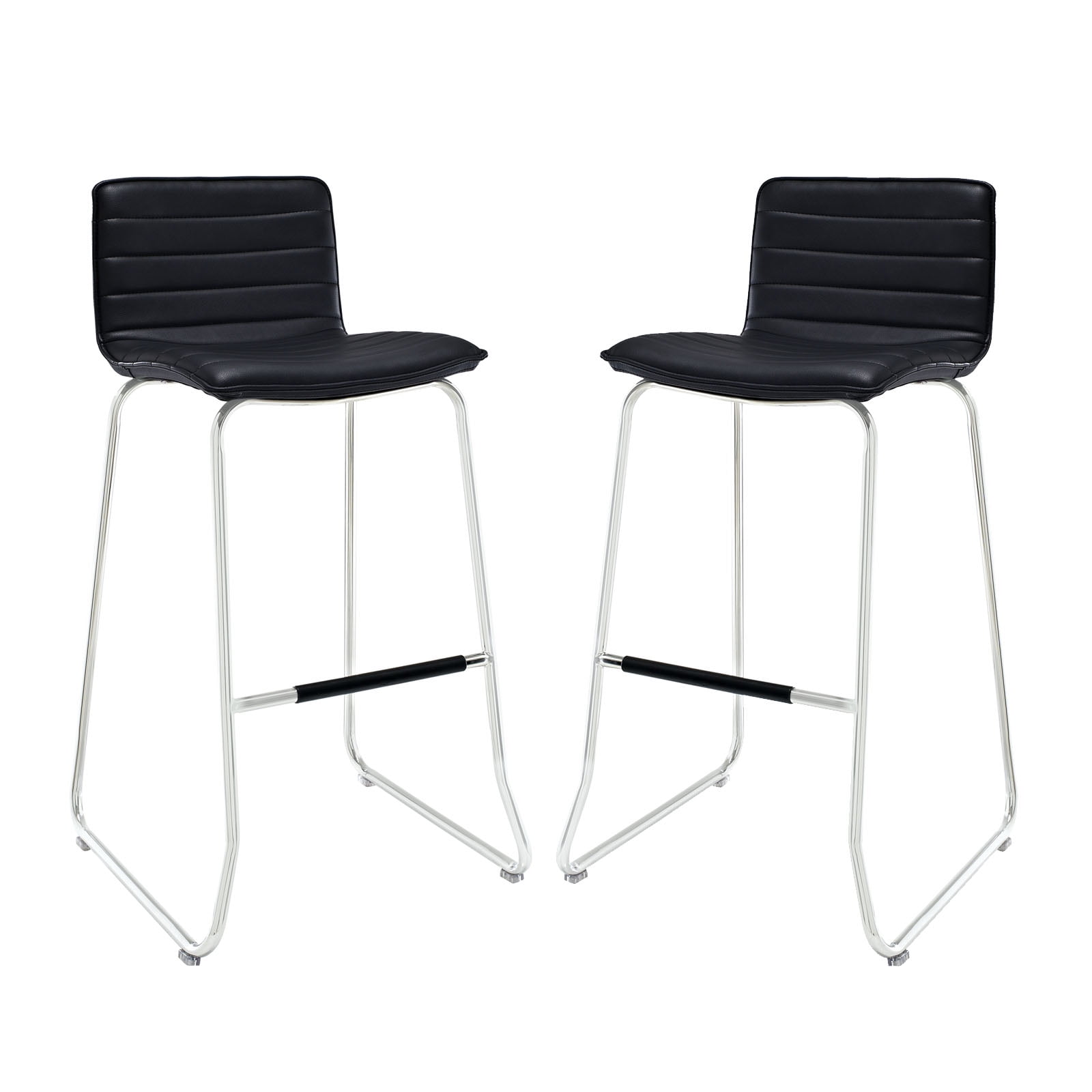 Modern Urban Contemporary Bar Stool Set Of 2 Black Faux Leather   E65b3a9f D107 4a47 A531 Ea8773acbcc4 1.d4bf1c4ca181b3b1823e369b642986ec 