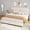 beige KING, variant on King Size Platform Bed Frame with Adjustable Upholstered Headboard, Wood Slat Support, No Box Spring Needed, Modern Design with Triangular Feet, Easy Assembly,CALIFORNIA KING