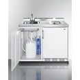 thumbnail image 7 of 48" Wide Mobile All-In-One Kitchenette, No Plumbing Needed, white, Glass Burners, 7 of 7