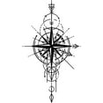 thumbnail image 3 of shiyou-Tattoo Tech, 2 Sheets Large Semi Permanent Tattoo, Adult Art Design Temporary Tattoos, Lasts 1-2 Weeks, Waterproof, Realistic Look, No Adhesive, No Reflection (Compass Knight Design), 3 of 4