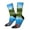 2 Black-2, variant on Island And Coral Reef Pattern Adult Middle Tube Socks Breathable Sock Non-Pilling,Contrasting Color Design