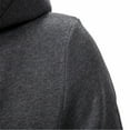 thumbnail image 2 of LEEy-world Sweatshirts for Men Mens Hooded Sweatshirt Long Sleeve Pullover Hoodie With Arm Logo, Officially Licensed Dark Gray,XXL, 2 of 4