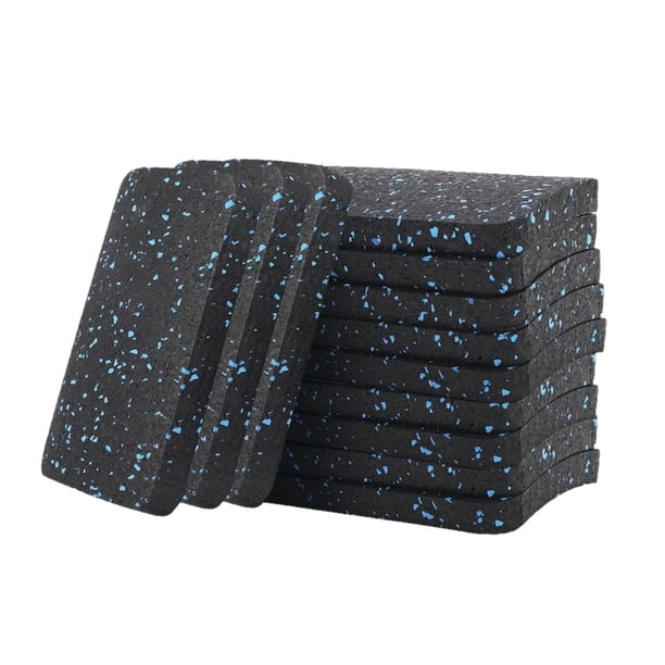 Alfombrilla antivibración para cinta de correr, versátil, para equipos de ejercicio, protector de suelo 12 piezas