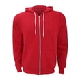 thumbnail image 1 of Canvas - Sudadera con cremallera y capucha Felpa Polialgodón Unisex adulto (Rojo), 1 of 2