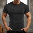 thumbnail image 2 of Tight Fitting Sports And Fitness Short Sleeved Round Neck T-Shirt2XL, 2 of 5