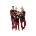 thumbnail image 5 of Tempura Parent-Child Christmas Nightclothes, Long Sleeve Christmas Letters Plaid Romper/ Tops Pants Suit, 5 of 6
