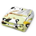 thumbnail image 2 of Kll Fleece Blanket Plush Throw Blanket Farmfield With Cute Animals,Soft Fuzzy Cozy Flannel Blanket For Couch Sofa Bed.(80"X60"), 2 of 9