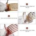 thumbnail image 2 of Houderco 3Pcs Delicate Heart Shape Hair Clips Assorted Color Durable Resin Hair Accessories, 2 of 5