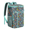 thumbnail image 1 of Sac à Dos Floral Dessin Animé Isolé Anti-Fuite, Design Esthétique Sac à Dos Déjeuner avec Double Compartiments, Imperméable pour Bureau, Plage, Pique-Nique, Randonnée, 1 of 6