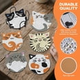 thumbnail image 5 of Goyunwell Cat Diamond Art Coasters Kits for Adults with Holder Cork Pads, 6 Pcs Cat DIY Diamond Art Dots Painting Coasters Kits for Adults Beginners, 5 of 7