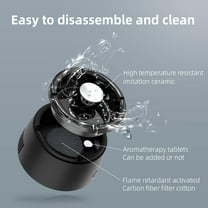 Multifunctional Smokeless Ashtray with HEPA Filter, USB Rechargeable for Home Office Car Indoor Outdoor