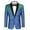 Shiny Blue, variant on Mens Shiny Tuxedo Jacket Slim Fit One Button Blazer Fashion Suit Jackets for Party Prom Wedding Dinner