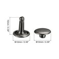 thumbnail image 2 of 100 Sets Leather Rivets 10x10mm Double Cap Rivets Gun-black, 2 of 7