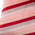 thumbnail image 5 of Beautiful 20" x 20" Red Variegated Stripe Velvet Decorative Pillow by Drew Barrymore, 5 of 5