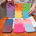 thumbnail image 5 of Compatible for iPhone 13 Case with Luxury Gradient Color Cute Wave Frame Soft Liquid Silicone Shockproof Full Camera Protector Cover Phone Case-Rose Red, 5 of 11