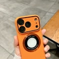 thumbnail image 4 of TECH CIRCLE for iPhone 14 Plus Magnetic Hard PC Case with Camera Lens Film,Compatible with MagSafe Military Drop Protector Luxury Matte Logo View Shockproof Solid Color Full Body Cover,Pink, 4 of 8